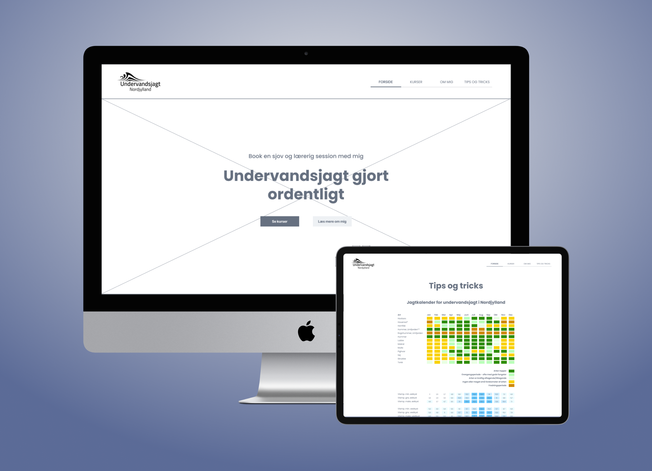 Undervandsjagt Nordjylland Hjemmeside